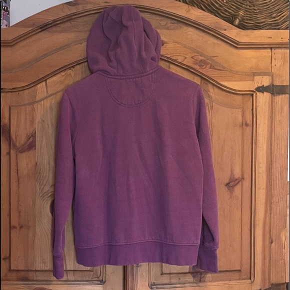 Carhartt purple hooded w drawstring full zip size L(12/14) front pockets - Picture 2 of 5
